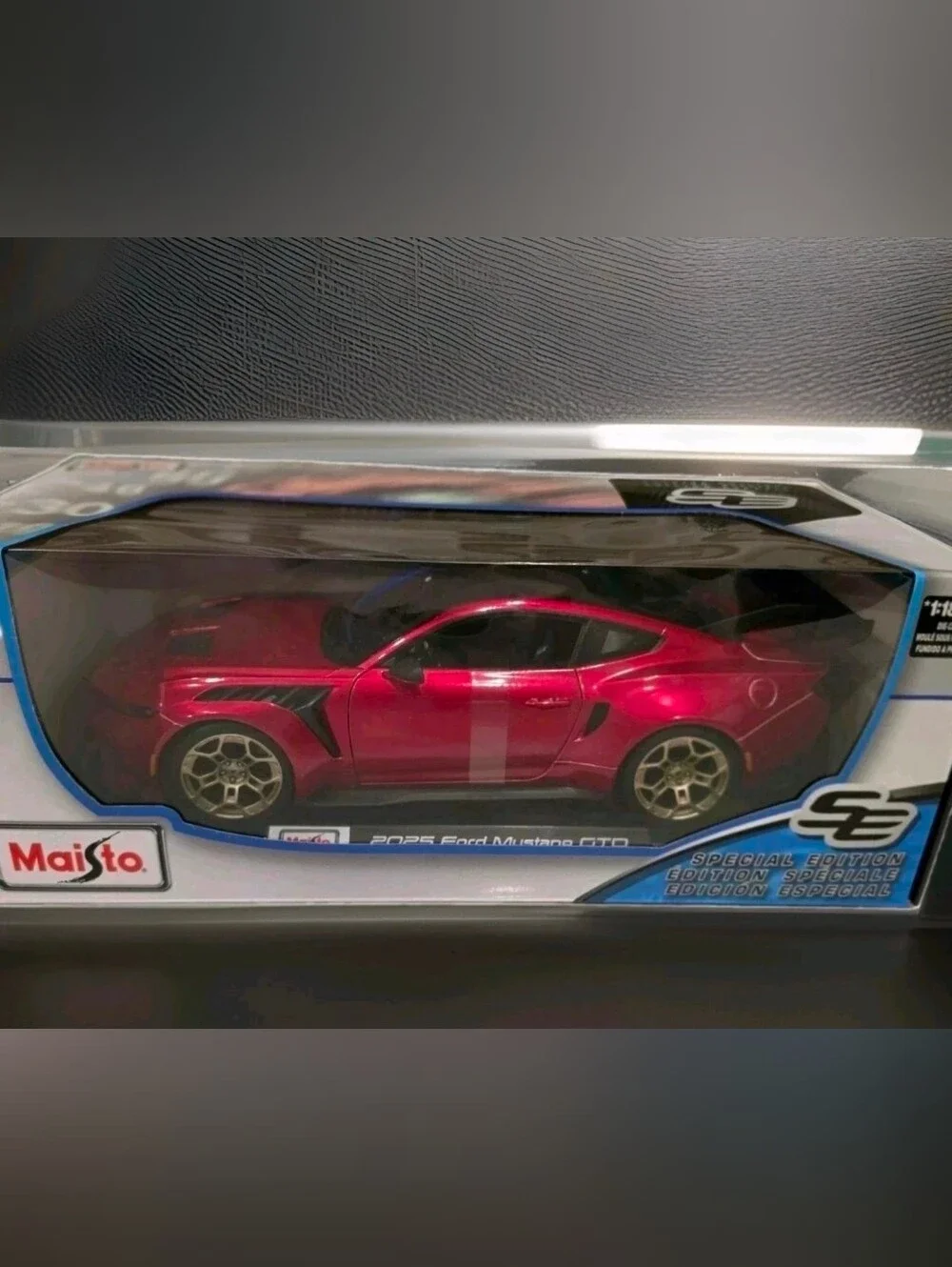 2025 Ford Mustang GTD Maisto 1:18 Special Edition Metallic Red Diecast Car - NEW